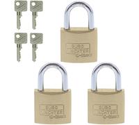 Burg-Wächter Cadenas Standard à cylindre 22230 – Lot de 3, 14,3 x 16 cm Ø 5 (Import Allemagne)