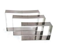 Lot de 3 Cadres de Pâtisserie "Entret" 25cm Argent