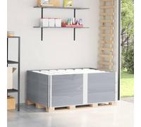 Lot de 3 cadres en bois massif de pin gris 150 x 100 cm | Empilables, pliables avec charnières galvanisées, pour le stockage et le transport, peuvent également être utilisées comme