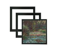 Lot de 3 cadres flottants Jerry's Artarama 3/4 Core pour toiles [12 x 12 - Noir] - Id al pour la d coration murale de la maison, de la chambre, d