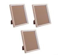 Lot de 3 cadres photo en bois noir de 25,4 cm pour mur ou table, orientation avec matériau en bois (25,4 cm)