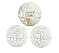 Lot de 3 cages à boules de poulet 2026 pour l'extérieur, orbe roulant en plastique mobile pour poulets, lapins, oiseaux, pigeons, 3 globes mobiles, habitats pour petits animaux, clapier amovible pour