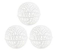 Lot de 3 cages à poules mobiles - Cage à poules roulante pour petits animaux de compagnie - Clapier de sécurité rond pour poussins, pigeons, cage de ferme en plein air pour protection des volailles et