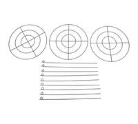 Lot de 3 cages de support pour plantes grimpantes avec anneau de support, construction en métal pour un soutien fiable des plantes de jardin comme les roses et les tomates (type cercle)