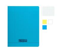 Lot de 3 cahiers - 24x32(cm) - Grands carreaux - 140 pages - couverture en polypro - sans spirale - Clairefontaine G