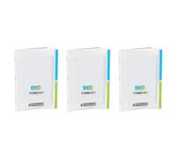 Lot de 3 Cahiers Duo polypro 24x32cm 90g 96p grands carreaux incolore