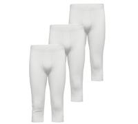 Lot de 3 Caleçons à longueur 3/4 Doppelripp Exquisit Ammann 433422 M-2XL Blanc