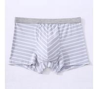 Lot de 3 caleçons boxeurs pour homme sans couture respirants avec motif à rayures, fins et confortables, pour toutes les saisons (4XL, violet)