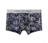 Lot de 3 caleçons pour homme en mélange de coton et d'élasthanne ultra fins et respirants avec motif imprimé rétro, ajustement confortable pour un usage quotidien et un style de vie actif (taille M