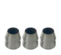 Lot de 3 cales rondes en acier pour marteau de 10 mm pour sécuriser les poignées de rechange, éviter le desserrage, cales de fixation en métal argenté compatibles avec les marteaux