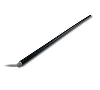 Lot de 3 cannes de ramonage PPN noire | Complément ou rallonge de kits cheminées | Longueur 1 mètre | Cheminée chaudière poele canalisation gouttière | Embout acier fileté M12*1,75mm | Kibros 4CR11x3