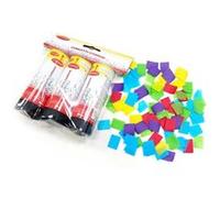 Lot de 3 Canons à Confettis Papier 11cm Multicolore Multicolore G