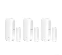 Lot de 3 capteurs de porte connectés Zigbee pour capteur Tuya Switch pour Smart Door Magnet avec support vocal pour système d'alarme pour une sécurité accrue de la maison