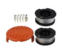 Lot de 3 capuchons de bobine de débroussailleuse + bobines de fil et fil pour débroussailleuse pour Black & Decker GLC3630L GLC3630L20