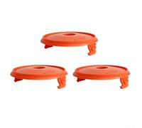 Lot de 3 capuchons de bobine de rechange pour tondeuse à gazon modèle 0534420 compatibles avec les modèles 400 et 450 et résistants à l'usure pour un travail de jardin efficace