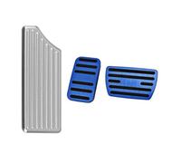 Lot de 3 capuchons de pédale de repose-pieds - Embrayage manuel - Pour intérieur de voiture Civic 10e, 11e génération 16-23 (S-argent)