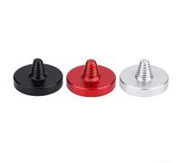 Lot de 3 capuchons en aluminium pour bouton d'obturation d'appareil photo, capuchon anti-poussière de 10 mm pour une meilleure prise en main, rouge, noir, argent