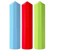 Lot de 3 capuchons lestés en silicone pour crayons - Outil sensoriel d'aide à la mastication pour , garçons, filles, adolescents - Fournitures d'écriture scolaires pour la concentration, le
