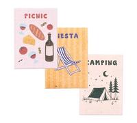 Lot de 3 Cartes à Planter Été - Summer Break Collection | Cartes avec Graines à Semer | Cadeau Original, Créatif et Sensoriel | Camping, Pique-Nique et Sieste | Resetea