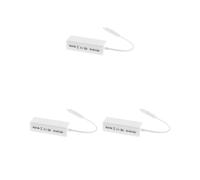 Lot de 3 cartes adaptateur réseau Micro USB vers RJ45 LAN 10/100 Mbps Fast Ethernet Blanc