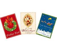Lot de 3 cartes de Noël assorties