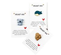 Lot de 3 cartes de poche, Hug Lumps, étreinte, cadeau de soutien émotionnel, cadeau d'encouragement pour les femmes, les amis, cadeaux de réconfort pour les moments émotionnels