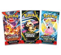 Lot de 3 cartes Pokémon | 3 boosters assortis de Mega Evolutions et ensembles écarlate et violet | Authentifié TCG Dragon