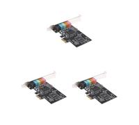 Lot de 3 cartes son audio PCIE Express 5.1 canaux cmI8738 avec support discret