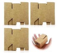 Lot de 3 cartons de déménagement miniatures pour bricolage et décoration, 8 x 4,3 x 5 cm, idéal pour les scènes de lutin et les maisons de poupée