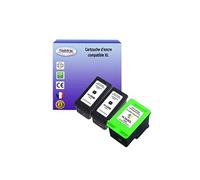 Lot de 3 Cartouches compatibles type T3AZUR pour imprimante HP DeskJet 5740, 5740xi (2x339+343) - (Noire et Couleur)