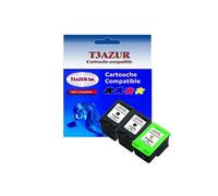 Lot de 3 Cartouches compatibles type T3AZUR pour imprimante HP DeskJet D4160, D4163 (2x337+343) 18ml (Noire et Couleur)