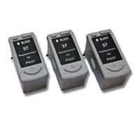 Lot de 3 cartouches d'encre vhbw pour Canon Pixma ip1800, ip2500, ip2600, mp140, mp190, mp210, mp220, mp470. remplace: Canon PG-37. Noir G