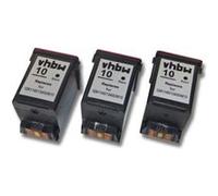 Lot de 3 cartouches d'encre vhbw pour Lexmark Execjet II, Execjet II c, 4079, Winwriter 100 comme Samsung INK-M10, Lexmark 13400HC. G
