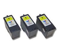 Lot de 3 cartouches d'encre vhbw pour Lexmark X2310, X2315, X2330, X2350, X2450, X2470, X3450, X3470 comme Lexmark 1, 18C0781E, 18CX781E. G