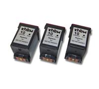 Lot de 3 cartouches d'encre vhbw pour Samsung SF-3100T, SF-3100TB, SF-3200, SF-3200T comme Samsung INK-M10, Lexmark 13400HC.