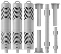 Lot de 3 cartouches d'ions argentées minérales pour spa traditionnel - Ne convient pas aux systèmes sel/QI - Traitement de l'eau fraîche et cristalline de 12 mois - Technologie de libération contrôlée