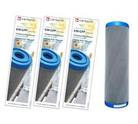 Lot de 3 cartouches filtrantes Prime Invention GFP Premium EM 0,4 µ avec plus de charbon actif et céramique EM