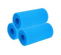 Lot de 3 cartouches filtrantes réutilisables et lavables en mousse pour filtre de type A Bleu 20 x 10 x 10 cm