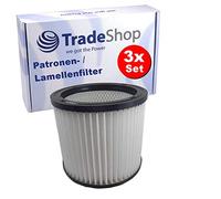 Lot de 3 cartouches filtrantes rondes de rechange pour aspirateur Lavor Lavorwash GBX 32 GN 22 GN 32 GNX 22 GNX 32 GSA 300 Nilo Pondy