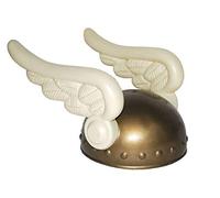 Lot de 3 - Casque de gaulois doré avec 2 ailes pour enfant