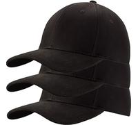 Lot de 3 Casquettes de Baseball pour Homme et Femme 100% Coton Casquette de Baseball Sport décontracté uni Chapeau de Soleil Chapeaux en Laiton Style Polo Classique Lot de Couleurs 1., Taille Unique