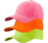 Lot de 3 casquettes de baseball pour homme et femme, 100 % coton, casquette de baseball, sport, décontracté, uni, chapeau de soleil en laiton, style polo classique, Lot de 5 couleurs, Taille unique