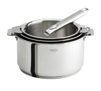 Lot de 3 casseroles Cristel Casteline + 1 poignée amovible Zénith