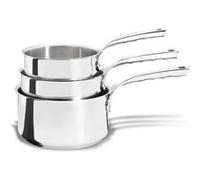 Lot de 3 casseroles inox 16,18 et 20 cm De Buyer 3410.03 inox