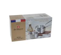 De Buyer - Batterie de 3 casseroles Alchimy 16/18/20 cm Inox 3601.03 G