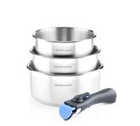 Lot de 3 casseroles inox manche amovible Arthur Martin 5531 Arthur Martin