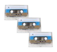 Lot de 3 cassettes vierges - Temps d'enregistrement de 90 minutes - Stockage audio pour autoradios et autres appareils