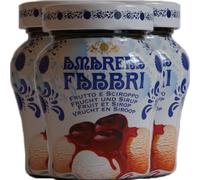 Lot de 3 cerises Amarena de Siurp « Amarena Fabbri », 230 g