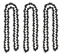 Lot de 3 Chaîne de tronçonneuse de 50 cm 0.325"" 1,5 mm 76 maillons d'entraînement - compatible avec Timberpro 62CC, Hyundai et