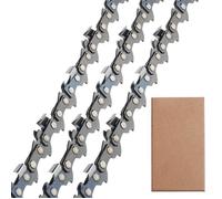 Lot de 3 Chaîne de tronçonneuse Faible Rebond 3/8""LP 50 maillons 1,1mm 35 cm Compatible pour Stihl MS170 MS180